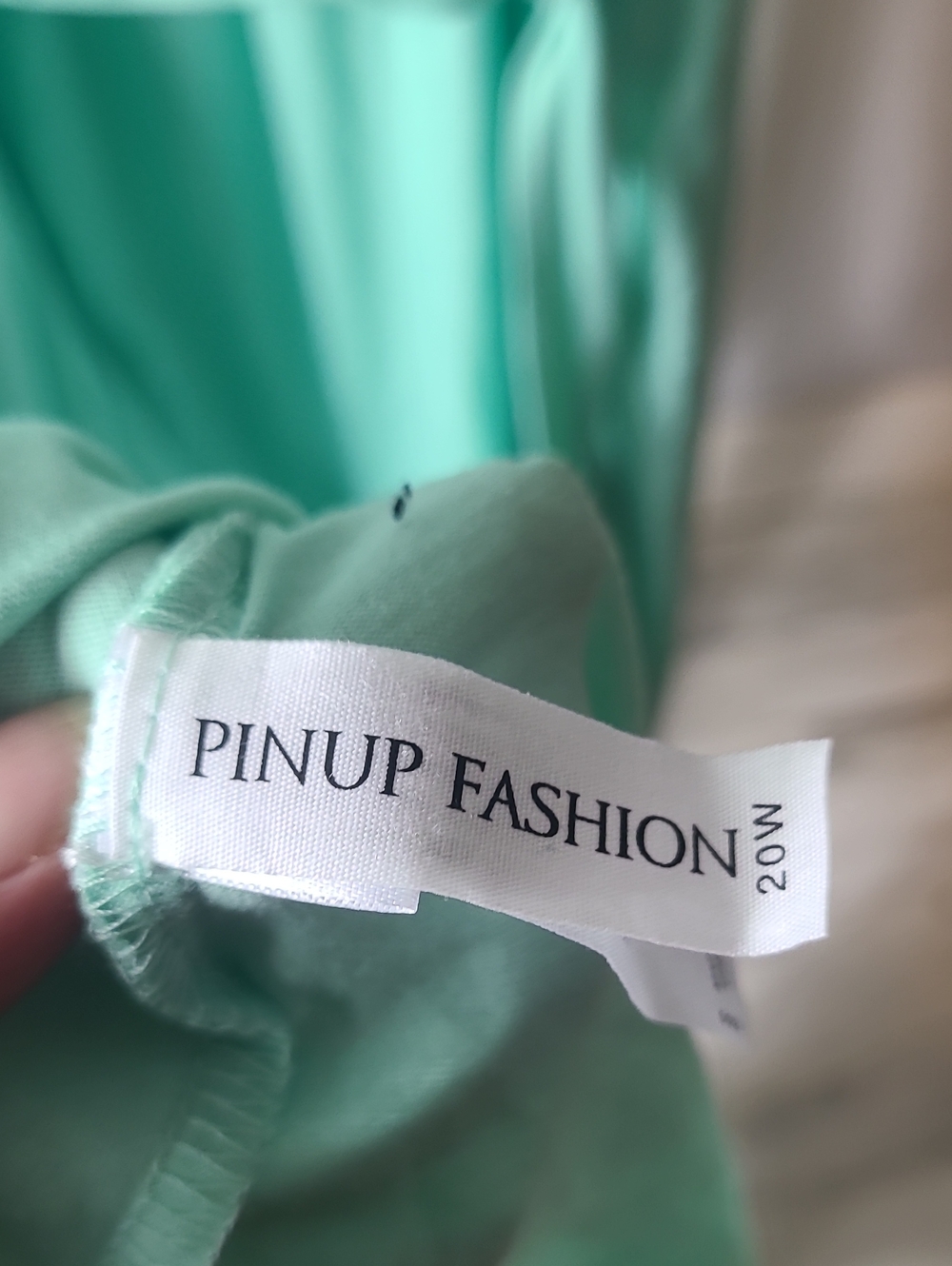 Pinup Fashion Teal/Mint Green Layered Ruffle Off-Shoulder Maxi Dresd 20w. New - Picture 4 of 4